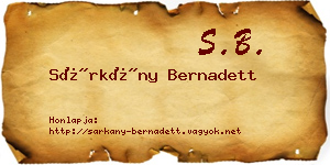 Sárkány Bernadett névjegykártya